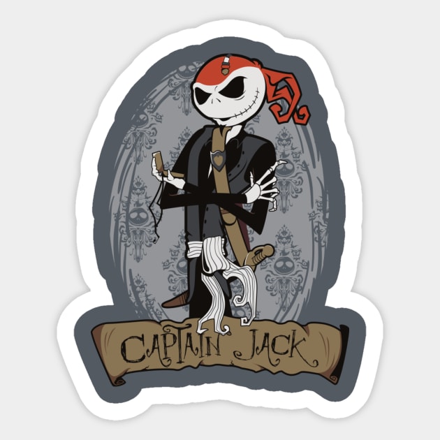 Confused Jack Sticker by iceknyght